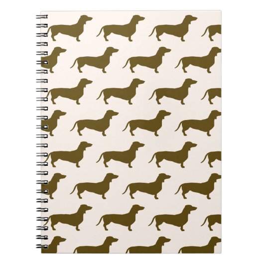 Dachshund Pink Notitieboek (Voorkant)
