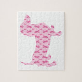 Dachshund Pink Ribbon for Cancer Legpuzzel (Verticaal)