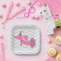 Dachshund Pink Wiener Dog Party Borden