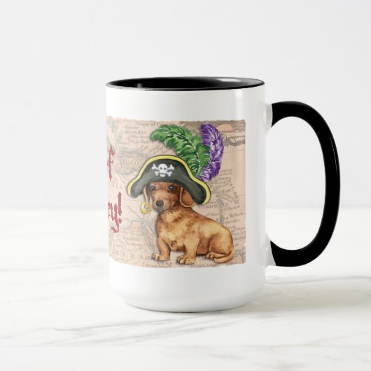 Dachshund Pirate Mok (Rechts)