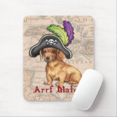 Dachshund Pirate Muismat (Met muis)