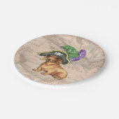 Dachshund Pirate Papieren Bordje (Gekanteld)