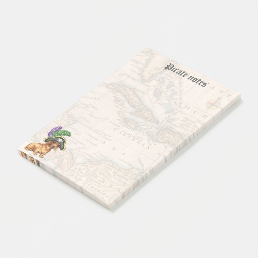 Dachshund Pirate Post-it® Notes (Schuin)