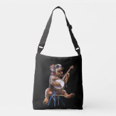 Dachshund Play Banjo Crossbody Bag Crossbody Tas (Voorkant)