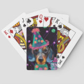 Dachshund  pokerkaarten (Achterkant)