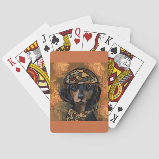 DACHSHUND POKERKAARTEN (Achterkant)