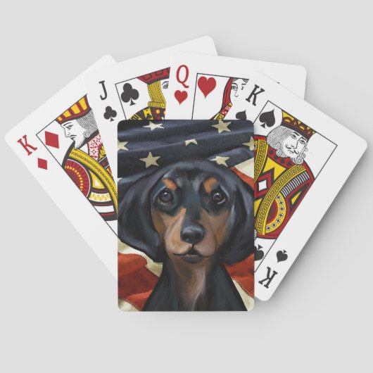DACHSHUND POKERKAARTEN (Achterkant)
