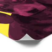 Dachshund Pop-Art Poster (Hoek)
