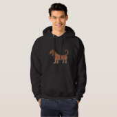 Dachshund Pop Art van Marie Stephens Hoodie (Voorkant volledig)