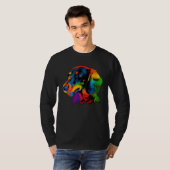Dachshund Pop Colorful  Dachshund T-shirt (Voorkant volledig)