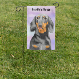 Dachshund Portrait Tuinvlag
