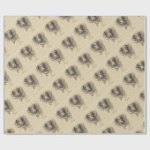 Dachshund-portret Cadeaupapier (Vlak)