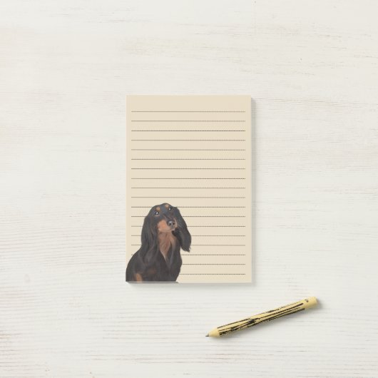Dachshund Post-it® Notes (Op bureau)