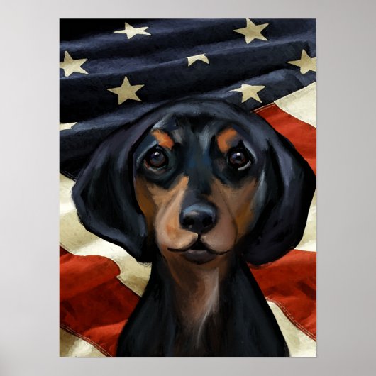 DACHSHUND POSTER (Voorkant)