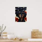 DACHSHUND POSTER (Keuken)