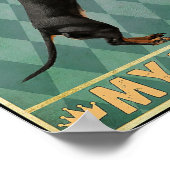 Dachshund Poster Je Butt Napkins My Lord Print (Hoek)