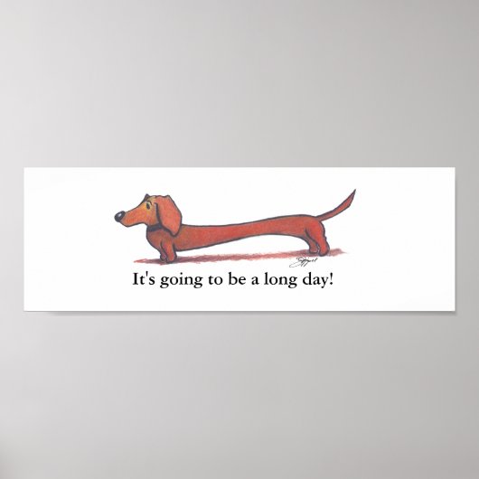 Dachshund-Poster Poster (Voorkant)