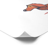 Dachshund-Poster Poster (Hoek)