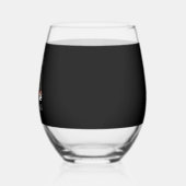 Dachshund Prettig Kerstmis Klassiek T-shirt Wijnglas Zonder Voet (Links)