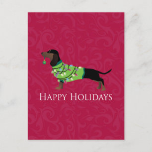 Dachshund Prettige feestdagen design