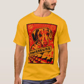 Dachshund Propaganda T-shirt (Voorkant)