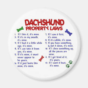 Dachshund Property Laws 2 Magneet