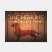 Dachshund Protection 18 x 24-inch deurmat (Voorkant)