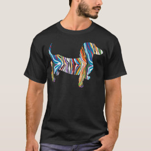 Dachshund - Psychedelic Zbra Doxie T-shirt