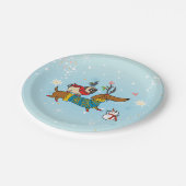 Dachshund, Pug & Bird Holiday Paper Bord (Gekanteld)