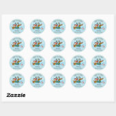 Dachshund, Pug & Bird Holiday Sticker (Vel)