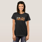Dachshund Pumpkin Spice Fall Leaves Autumn Thanksg T-shirt (Voorkant volledig)