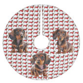 Dachshund Puppies Kerstboom Rok (Voorkant)