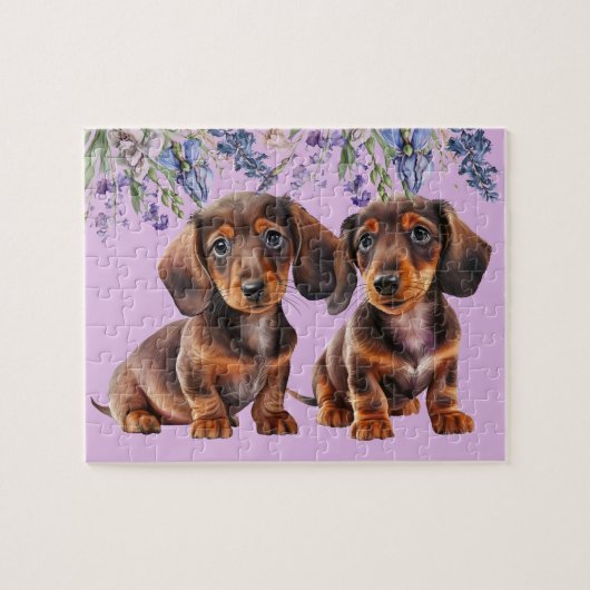 Dachshund Puppies Legpuzzel (Horizontaal)