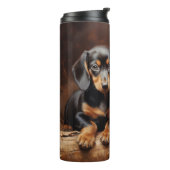 Dachshund puppies thermosbeker (Gedraaid links)