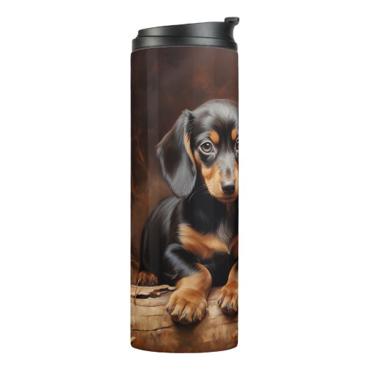 Dachshund puppies thermosbeker (Gedraaid links)