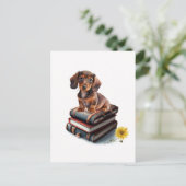 Dachshund Puppy Briefkaart (Staand voorkant)