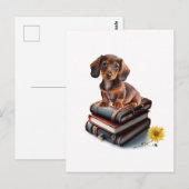 Dachshund Puppy Briefkaart (Voorkant / Achterkant)