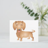 Dachshund Puppy Dog Blank Briefkaart (Staand voorkant)