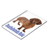 Dachshund Puppy Dog Blue Love Notitieboek (Linkerzijde)