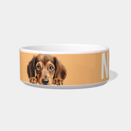 Dachshund Puppy Dog Pet Dish Bowl Voerbakje