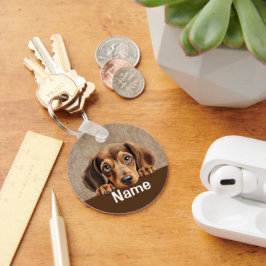 Dachshund Puppy Dog Pet Sleutelhanger