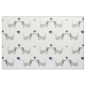 Dachshund Puppy Dog Stof (Fat Quarter)