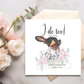 Dachshund Puppy Dog Wedding Cocktail Napkins Servet