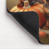 Dachshund Puppy Herfst Delight Pompoen Muismat (Hoek)