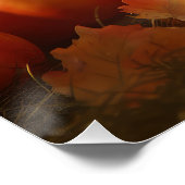 Dachshund Puppy Herfst Delight Pompoen Perfect Poster (Hoek)