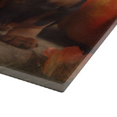 Dachshund Puppy Herfst Delight Pompoen Snijplank (Hoek)