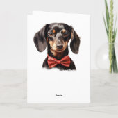Dachshund Puppy Hond Verjaardag Kaart (Achterkant)
