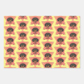 Dachshund Puppy Hondenliefhebbers - Doxie Inpakpapier Vel (Voorkant 3)