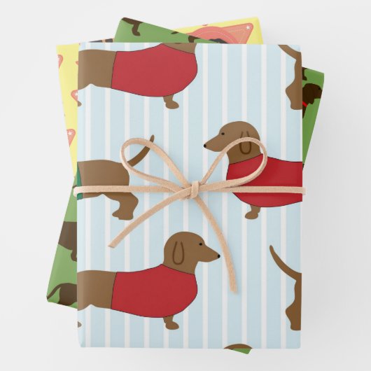 Dachshund Puppy Hondenliefhebbers - Doxie Inpakpapier Vel (In situ)