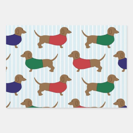 Dachshund Puppy Hondenliefhebbers - Doxie Inpakpapier Vel (Voorkant)